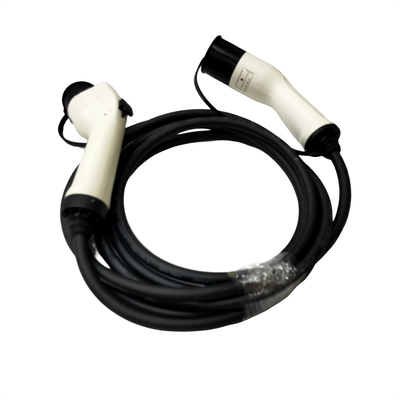 AC 32A EV เครื่องชาร์จแบบพกพาปรับได้ 7KW 1 เฟส 2 ซ็อกเก็ตสำหรับปลั๊กชาร์จ Schuko