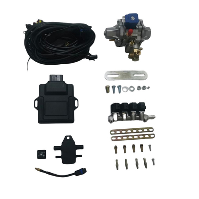 CNG LPG Mini Conversion Kits ครอบคลุม 32 Pin ECU 4 กระบอกสูบ รางหัวฉีด LPG CNG Reducer