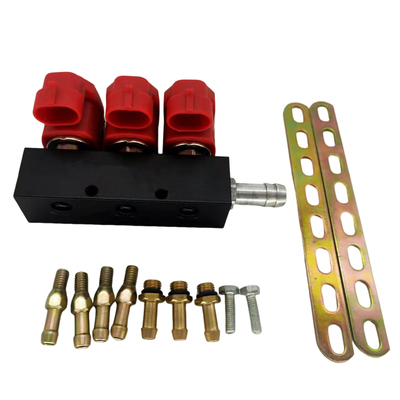 สีแดง 2 โอห์ม / 3 โอห์ม 3 สูบ LN-VTK03 สำหรับรางหัวฉีด CNG / LPG