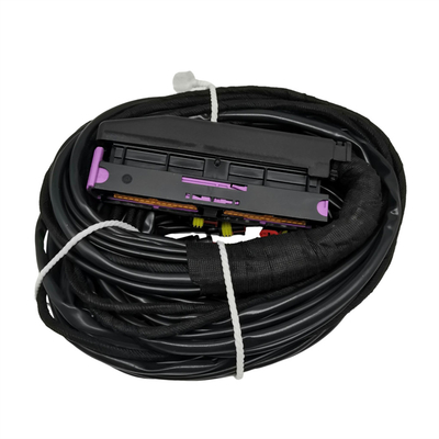 56 Pin ECU Wiring Harness With Multiple Connectors And PVC Pipe Protection สายเชื่อมไฟฟ้าที่ติดต่อกันได้หลายสาย และป้องกันท่อพีวีซี