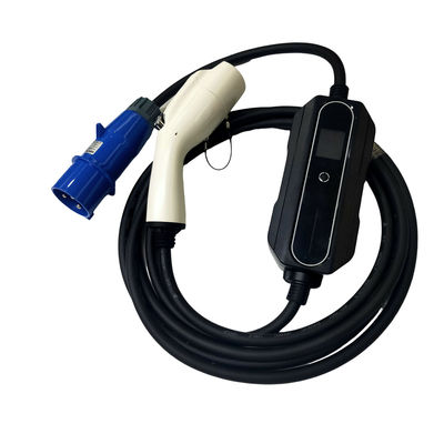 ซื้อ 32A 7KW ปรับได้ GB/T20234 AC EV เครื่องชาร์จแบบพกพาสำหรับมาตรฐานสากลประเภท 2 online manufacture