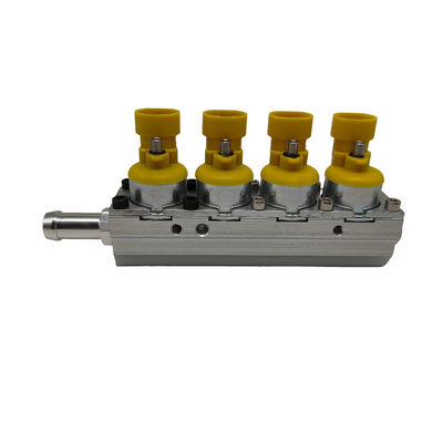 ซื้อ รางหัวฉีด CNG LPG อลูมิเนียมอัลลอยด์ 4 สูบ พร้อมหัวฉีด 2 โอห์ม online manufacture