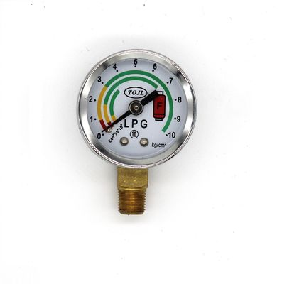 ซื้อ 0-10kg/Cm³ LPG Manometer Gauge เครื่องวัดความดันแก๊ส LPG สีเงิน IP65 online manufacture