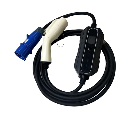 32A 7KW ปรับได้ GB/T20234 AC EV เครื่องชาร์จแบบพกพาสำหรับมาตรฐานสากลประเภท 2