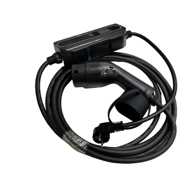 IEC62196 ปลั๊กมาตรฐานในเครื่องชาร์จแบบพกพา EV 1 เฟส AC 16A ปรับได้ 3.5kw