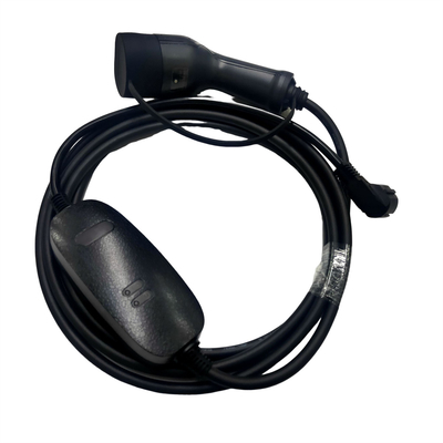 1 เฟส 16A 3.5KW IEC62196 EV เครื่องชาร์จแบบพกพา 1.0 ประเภท 2 พร้อมปลั๊กชาร์จ Schuko