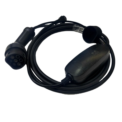 AC 16A European 1 Phase 1.0 EV เครื่องชาร์จแบบพกพา Type 2 IEC62196