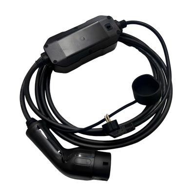 IEC62196 มาตรฐาน 2.1 ปลั๊กชาร์จ Schuko เครื่องชาร์จแบบพกพา EV พร้อมสาย TPU