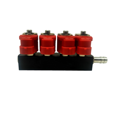 4 สูบ LVTK04 รางหัวฉีด LPG CNG สำหรับชุดแปลง CNG / GPL สำหรับรถยนต์ทุกคัน