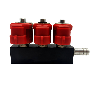 สีแดง 2 โอห์ม / 3 โอห์ม 3 สูบ LN-VTK03 สำหรับรางหัวฉีด CNG / LPG