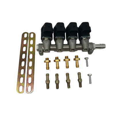 LN-LIG1 รางหัวฉีดสีดำ 4 สูบ สำหรับระบบหัวฉีดซีเควนเชียล 2 โอห์ม / 3 โอห์ม