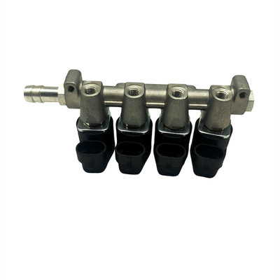 LN-LIG1 รางหัวฉีดสีดำ 4 สูบ สำหรับระบบหัวฉีดซีเควนเชียล 2 โอห์ม / 3 โอห์ม