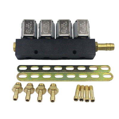 รางหัวฉีดสีเทา LN-LIG1S สำหรับ 167HZ 2 Ohm LPG CNG Sequential System