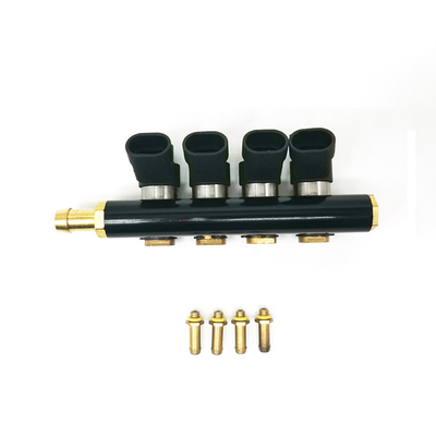 1 Ω ความเร็วสูง 4 สูบ LN-LHS04 รางหัวฉีด LPG CNG สำหรับชุดแปลง CNG / GPL สำหรับรถยนต์ทุกคัน