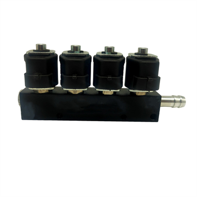 เครื่องฉีด CNG LPG 12V ประเภทเหล็กสแตนเลส สําหรับรถยนต์ 4 ซิลินเดอร์ ทดสอบเป็นมืออาชีพ ความต้านทาน 3 โอม