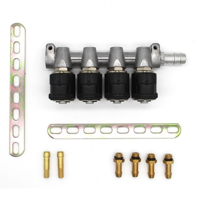 ประสิทธิภาพที่มั่นคง 2 โอห์ม LPG CNG Injector Rail 4 กระบอกสำหรับ ออโต้แก๊ส รถยนต์ ชุดs
