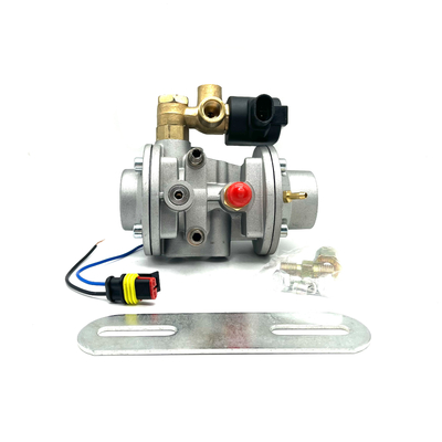 เครื่องปรับความดัน CNG เชื้อเพลิงรถยนต์สีเงินสีดำ 12VDC สำหรับระบบฉีดตามลำดับ