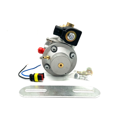 เครื่องปรับความดัน CNG เชื้อเพลิงรถยนต์สีเงินสีดำ 12VDC สำหรับระบบฉีดตามลำดับ