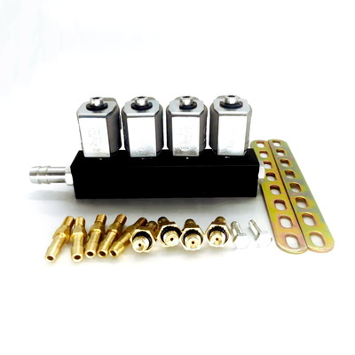 ออโต้แก๊สฉีด 3 โอห์ม 4 สูบ LPG CNG Injector Rail ISO9001 สำหรับยานพาหนะ