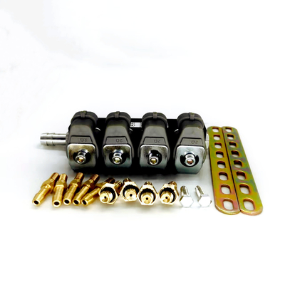 ออโต้แก๊สฉีด 3 โอห์ม 4 สูบ LPG CNG Injector Rail ISO9001 สำหรับยานพาหนะ