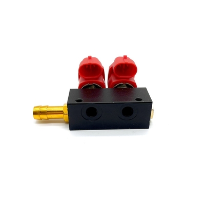 2 กระบอก 3Ohm CNG LPG Injector Rail รางหัวฉีดน้ำมันเชื้อเพลิงสำหรับ ออโต้แก๊ส การแปลง ระบบ