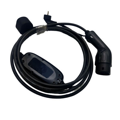 Good price 1 เฟส 16A 3.5KW IEC62196 EV เครื่องชาร์จแบบพกพา 1.0 ประเภท 2 พร้อมปลั๊กชาร์จ Schuko ออนไลน์