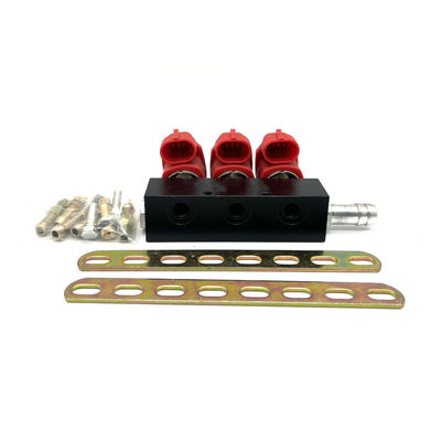 Good price Red Gas เชื้อเพลิง LPG CNG Injector Rail ติดตั้งง่ายสำหรับเครื่องยนต์ 3 สูบ ออนไลน์